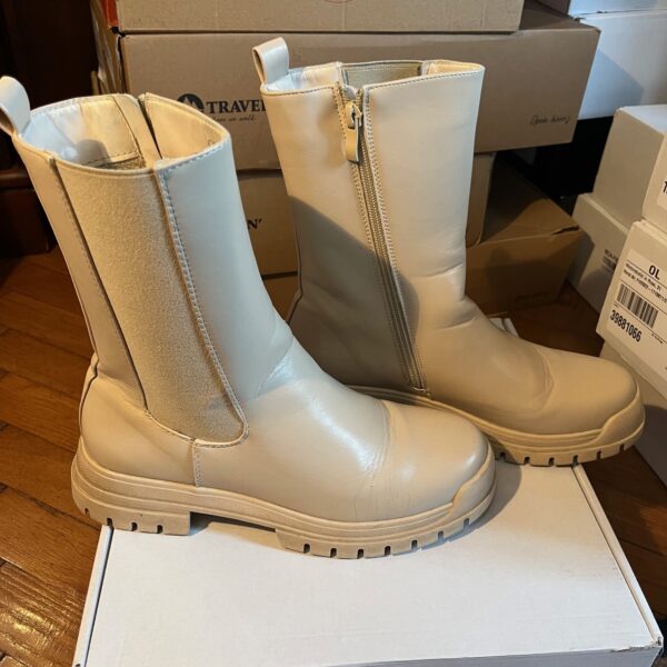 Cizme C'M, culoare bej | vintique.ro