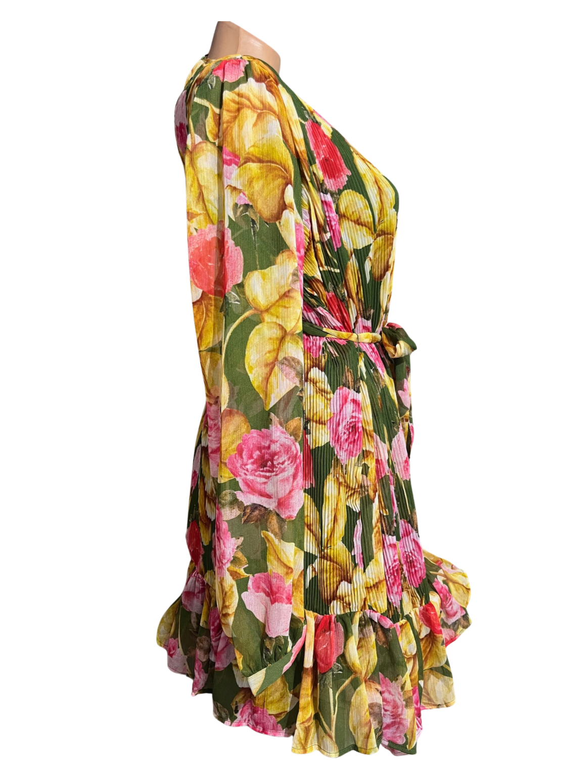 GUESS Rochie florală verde damă – Eleganță fara efort pentru zilele de vară
