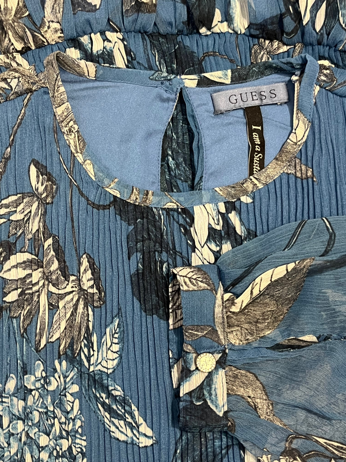 GUESS Rochie florală albastru damă