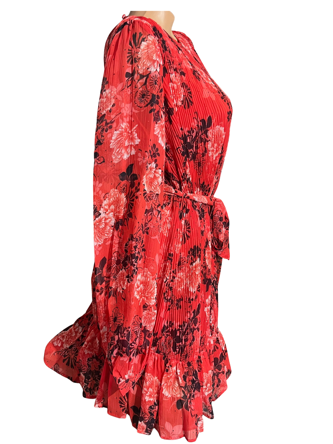 GUESS Rochie florală rosu damă – Eleganță fara efort pentru zilele de vară