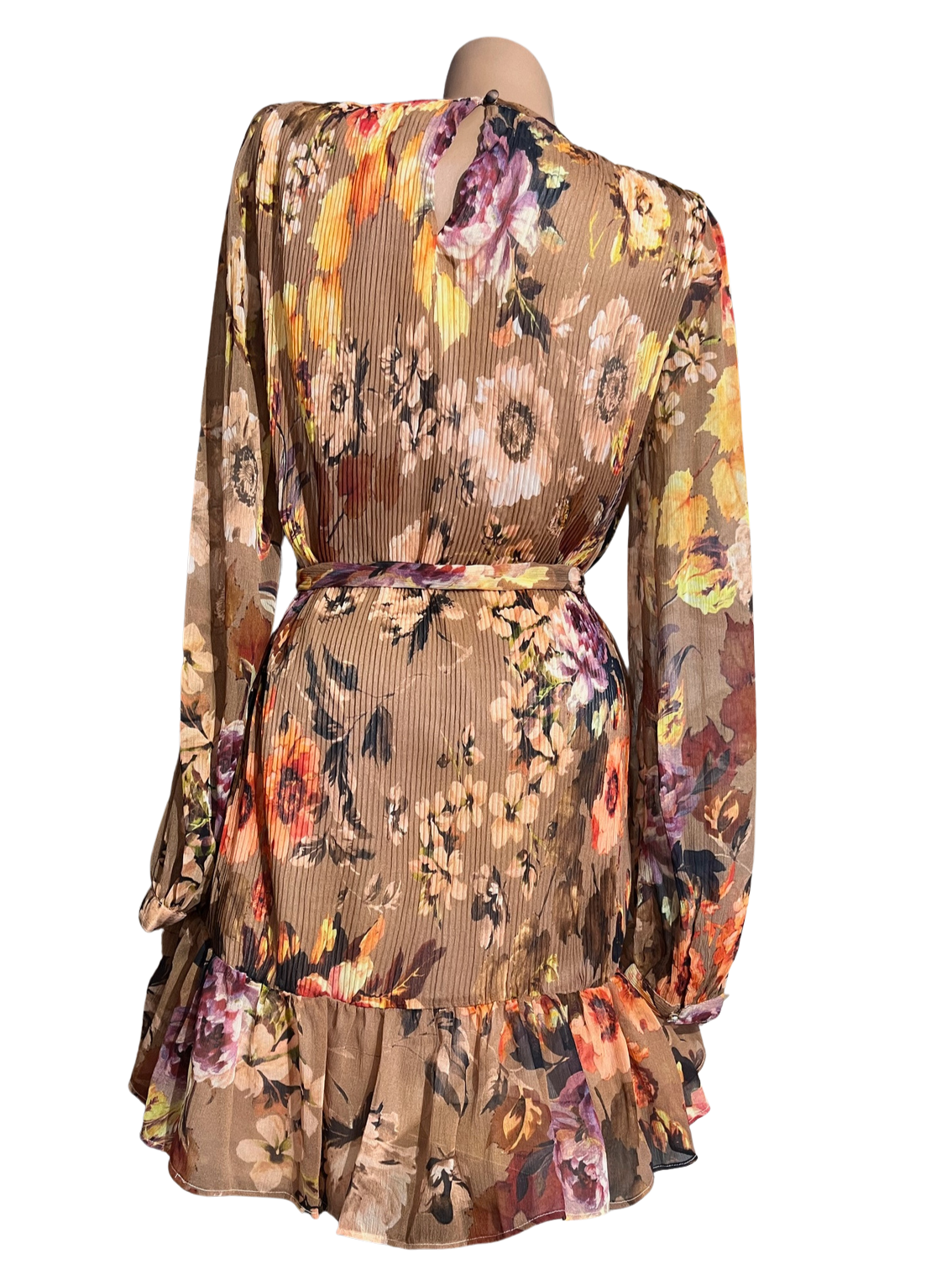 GUESS Rochie florală maro damă – Eleganță fara efort pentru zilele de vară